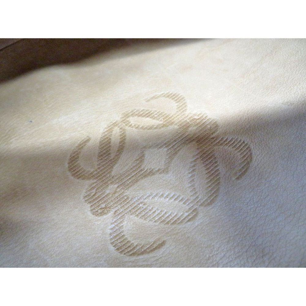 LOEWE suede shoulder bag brown logo leather - Picture 6 of 11